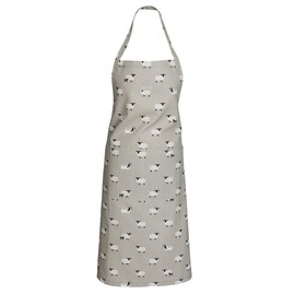 Sophie Allport - Sheep Unisex Adult Kitchen Apron, 100% Cotton, Adjustable Neck Strap and Front Pocket