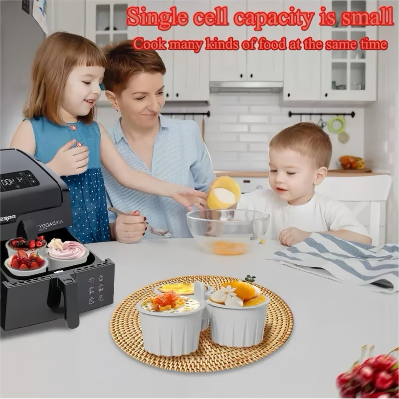 2PCS Reusable Silicone Air Fryer Baking| 135 ml Nonstick 3