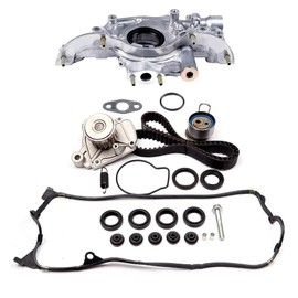 ECCPP Engine Oil Pump and Timing Belt Kit M375, OPH41 Fit For 2001-2005 for Honda Civic