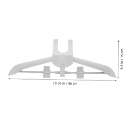 DOITOOL Hanger Hanger Garment for Clothes Steam Rack for Clothes Steaming Rack Plastic Light Grey