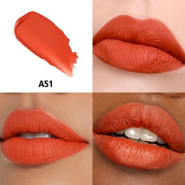 HANLADY Orange Lipstick Long Lasting Lipsticks for Women Pigmented Smudgeproof Transferproof Vegan Cruelty Free Lip Makeup, A51 In Love