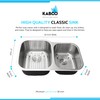 KABCO 32 Inch 18 Gauge Undermount Stainless Steel Classic Kitchen