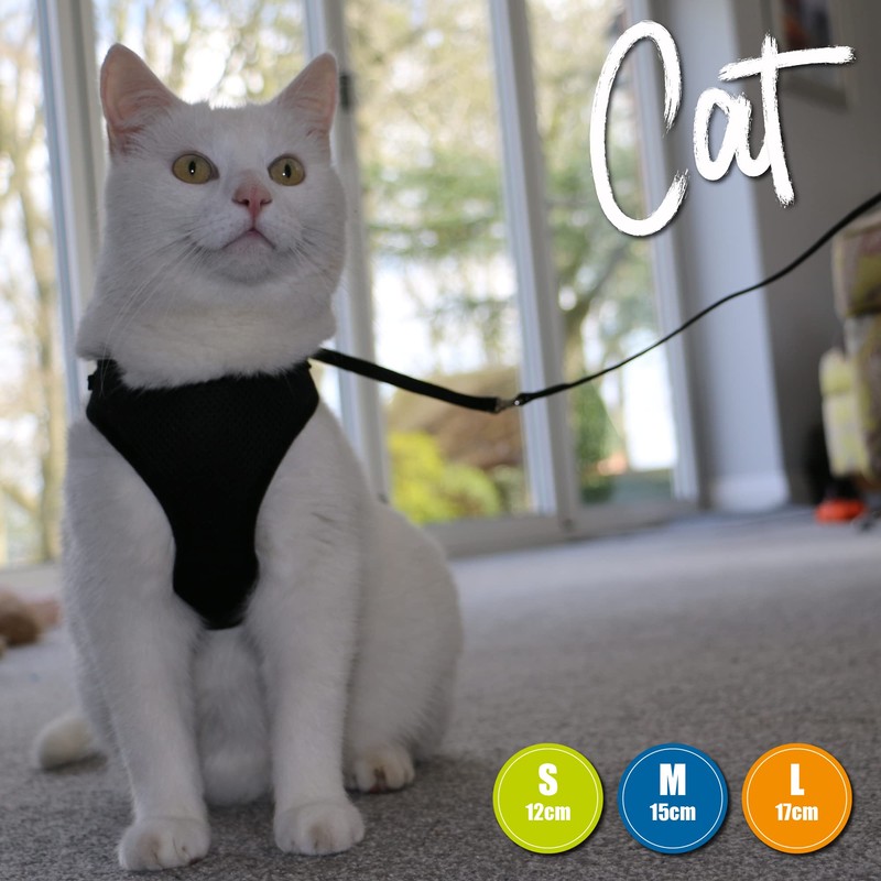 Ancol Soft Mesh Cat Harness and Lead Set. MEDIUM/ 15