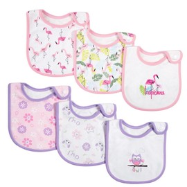 Oaygat 6 Packs Baby Bandana Dribble Bibs Cotton Soft and Absorbent Baby Drool Newborn Bibs with Adjustable Snaps Infant Breathable Feeding Teething Droolers for Unisex Girl Boy Toddlers 0-24 Months