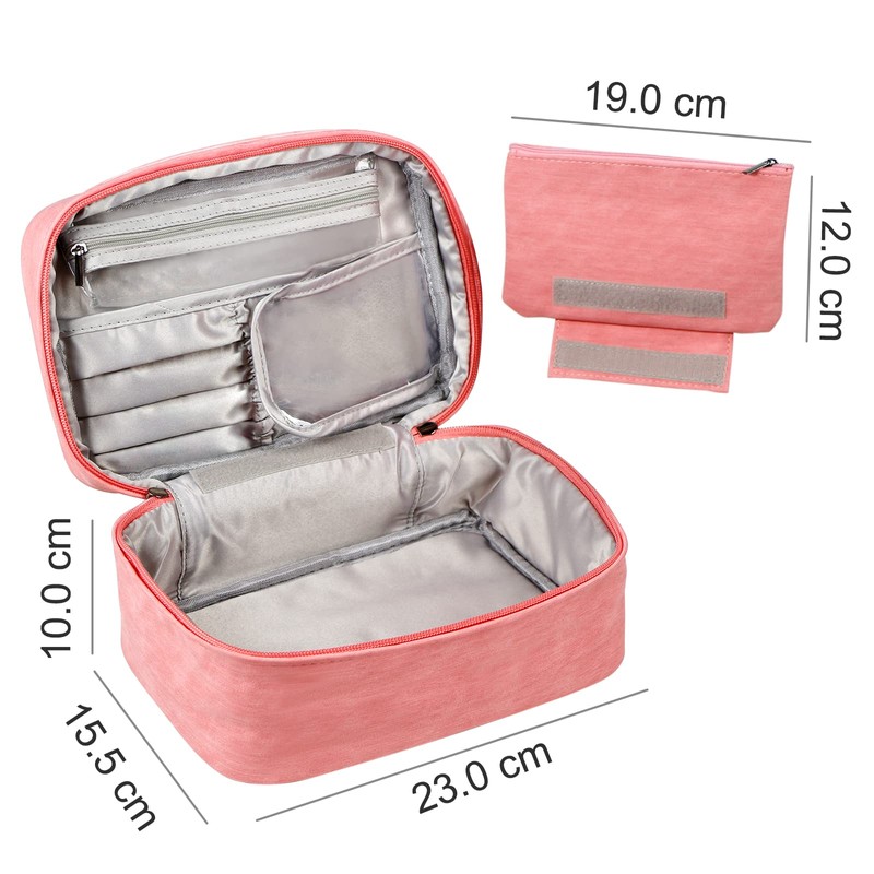 EXERZ Cosmetic Bag/Makeup Bag with a Detachable Pouch - Vanity