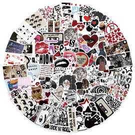 DAVBNM 100PCS Y2K Girls Stickers, Vinyl Aesthetic Downtown Girl Sticker, Waterproof Stickers for Teens Skateboard Laptop Guitar Water Bottles