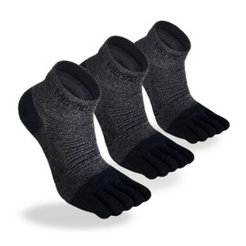 Merino Protect Merino Five Toe Socks For Men and Women Lightweight Coolmax Low Cut Five Finger Ankle Socks For Hiking