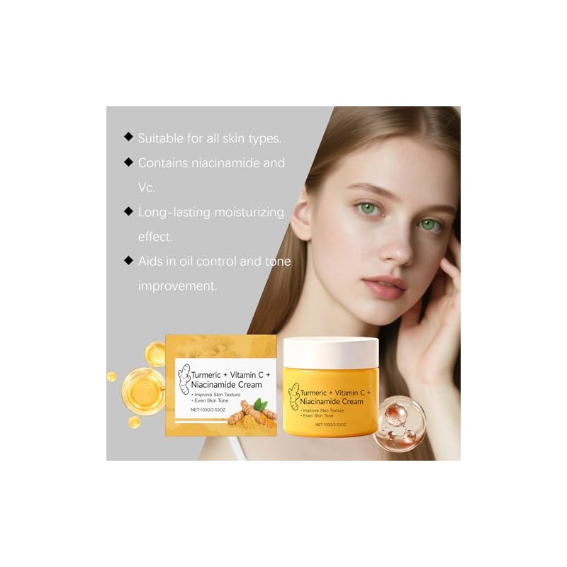 Crema Facial Niacinamida Hidratación Suave Ligera Mejora Textura Piel Unifica
