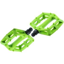 Dmr V6 Plastic Flat MTB Pedals - Green, CrMo Axle/Lightweight Mountain Biking Bike Trail Off Road Pin Dirt Jump Enduro Bicycle Cycling Cycle Downhill Sticky Grip Riding Ride Platform Part 9/16