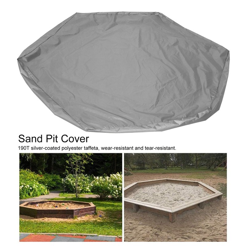 Sandbox Cover Oxford Cloth Sandpit Pool Cover UV Square Pool