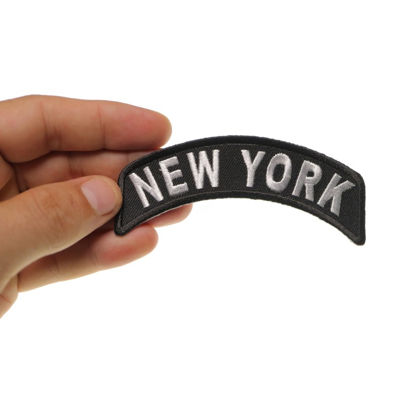 New York Patch - 4x1.75 inch. Embroidered Iron on Patch