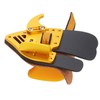 Shooting Tabs Golden Gold and Black Leather Archery Finger Guard