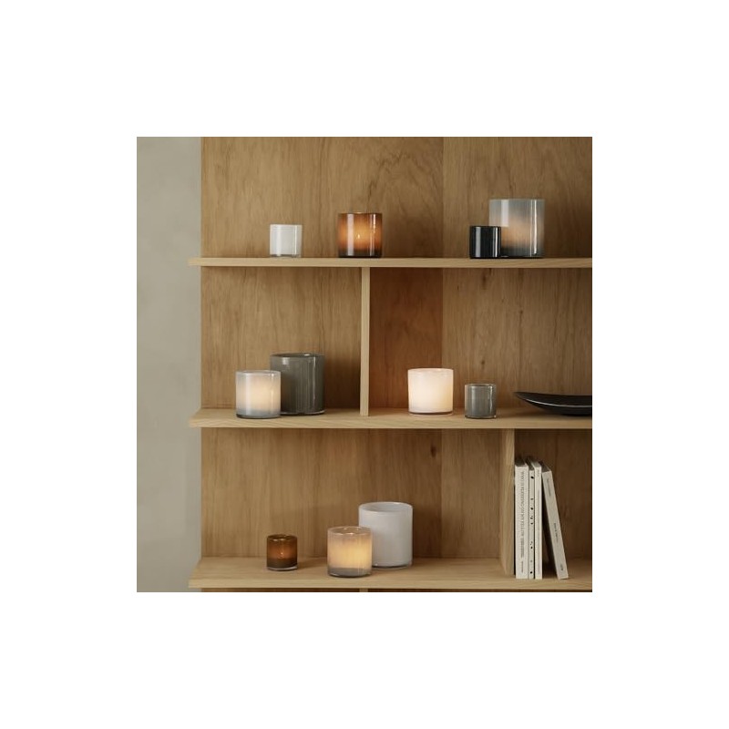 blomus SAGA Glass Hurricane Lamp - Small - Tradewinds (Blue)