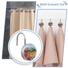 Flower Rose Spring Floral Decorative Shower Curtain Hooks Rings Set