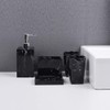 5-Piece Bathroom Counter Top Accessory Set - Dispenser for Liquid