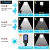 Solar Outdoor Lights 2500LM LED Security Lights with Remote Control,