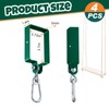 Dunzy 4 Pieces Metal Swing Set Accessories Includes Snap Hooks