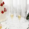 Jingmore 48 Pcs Detachable Plastic Champagne Glasses Flutes Bulk with