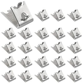 24 Pieces Stainless Steel Freezer Shelf Clip, Heavy Duty Freezer Cooler Shelf Support, Replacement Shelf Square Buckles Clips for Refrigerator