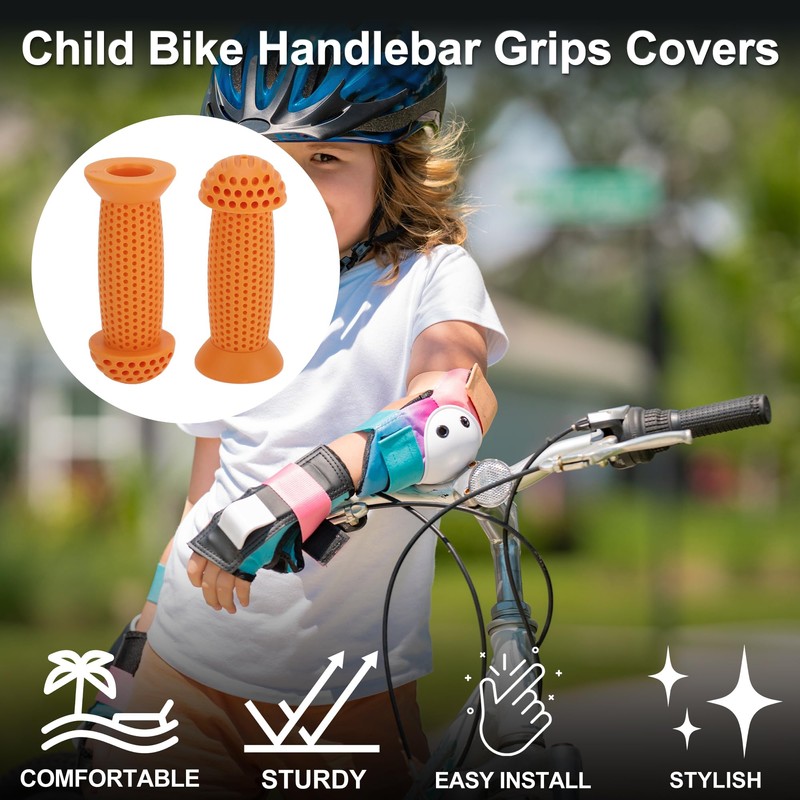 TUCKBOLD Child Bike Handlebar Grips Covers 100mm Long Soft |