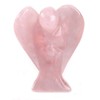 CrystalTears Natural Rose Quartz Crystal Pocket Guardian Angel, 1.5" Reiki