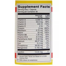 Vitamins VITAL FUERTE VITAMINS & MINERALS 30 CAPSULES/ DIETARY SUPPLEMENT