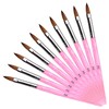 KADS Acrylic Nail Brushes 10pcs 8# Kolinsky Brush Nail Art