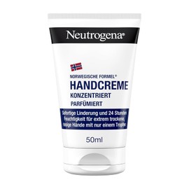 Neutrogena Hand Cream Concentrated Fragranced Soothing Moisturising Cream Against Cracked Skin with 40% Glycerine + Vitamin E, Instant Moisturising Hand Cream for Very Dry Hands 50 ml