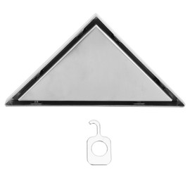 Floor Drain Set 304 Stainless Steel Triangular Corner Drain for Shower Room Bathroom