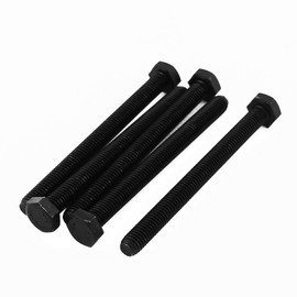 uxcell M8x90mm Grade 8.8 Fully Threaded Hex Head Cap Screw Bolt Fastener 5pcs