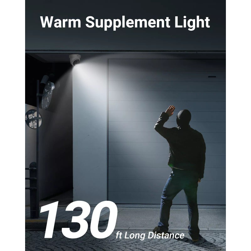 ANNKE 4K POE Security IP Camera Color Night Vision Human/Vehicle