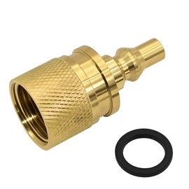 Alsoyixia F276329 Propane Cylinder Fill Plug, 7/8" Female POL, for Secure Sealing, Brass