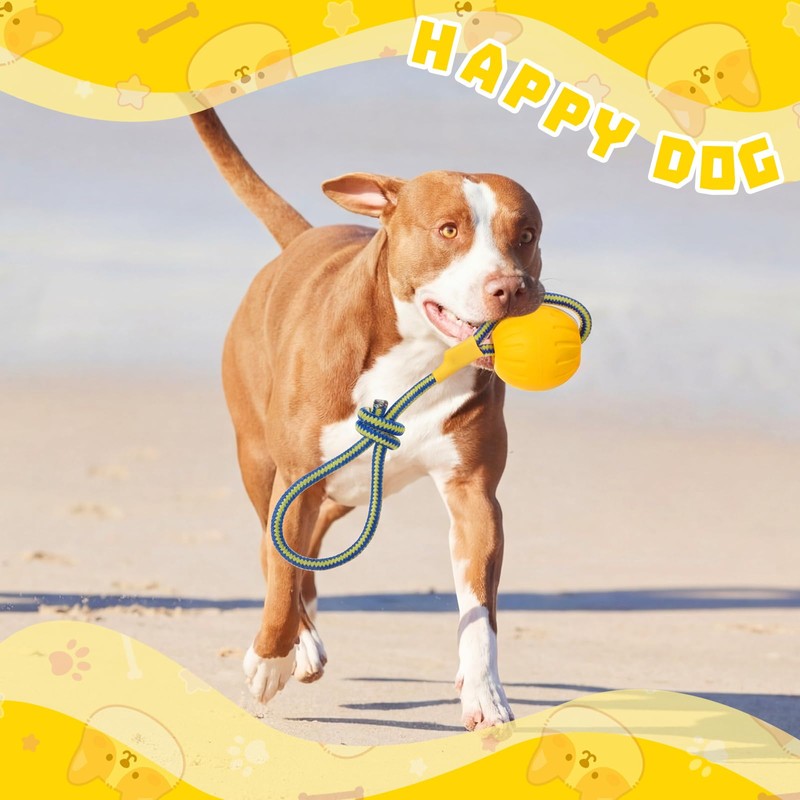 Hsei 2 Pcs Large 3.5inch Dog Toy Ball on a