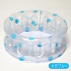 Folding Travel Vanity Polka Dot, Blue Made in Japan