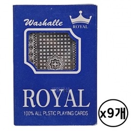 Premium Royal Plastic Playing Card Poker Set 9 Count