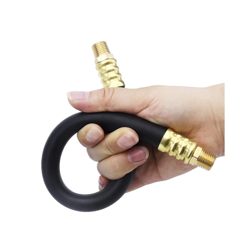 QWORK Air Compressor Hose, 3/8" X 15" Air Hose, 300