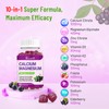 Calcium Magnesium Zinc Gummies with Vitamin D3 and K2, High