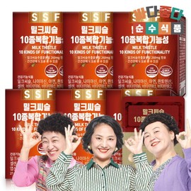 [Pure Food] 10 types of milk thistle, complex functional 6-month supply, 6 boxes (180 tablets)