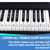 QMG Color Piano and Keyboard Music Note Full Set Stickers