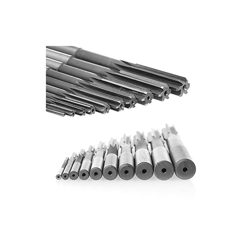 POWERTOOL HSS Reamer, Straight Shank Hand Reamers 4Pcs (4-6-8-10mm) H7