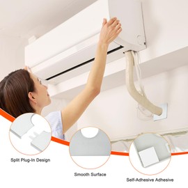 M METERXITY 1-Pack Wall Split Flange, ABS Square Self-Adhesive Escutcheon Plate Cover Buckle for 25 mm/0.98 in Dia Pipe Accessories/Floor/Ceiling, Plumbing Cover Plates [Silver,7mm/0.28in H]