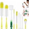 Set de 9 Pcs Cepillos de Limpieza, Mango Largo Desmontable