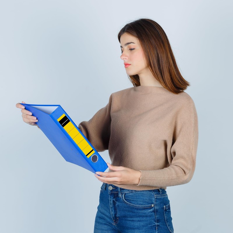 BEIMEIII Pack of 50 Yellow 3.6 x 19 cm Folder