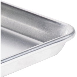 TrueCraftware- Set of 12 Aluminum 2/3 Size Sheet Pan 16" x 22" Baking Sheets 20 Gauge -Oven Safe Baking Pan Baking Tray Cookie Sheet Baking Sheet Perfect for Baking Roasting and More