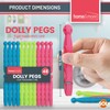 48pk Plastic Dolly Pegs For Washing Line | Heavy Duty