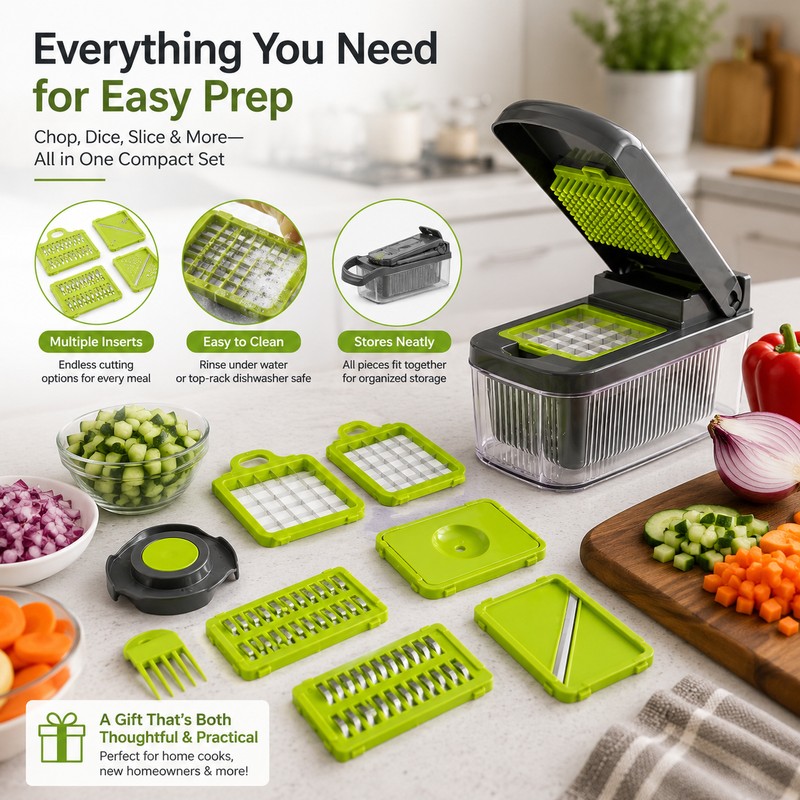 Advanced Wave Cut Vegetable Cutter for Kitchen Prep – Multifunctional