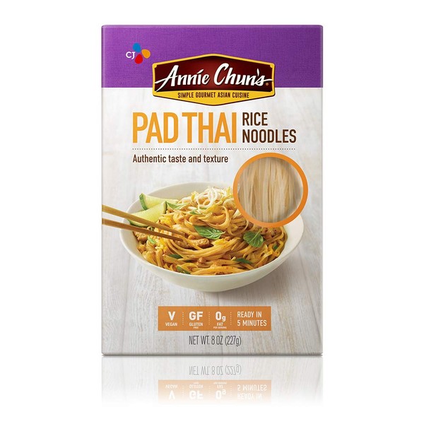 Annie Chun's Pad Thai Rice Noodles, Non GMO, Vegan, Gluten Free, 8 Oz (Pack of 6)