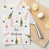 MYSOMY Champagne Kitchen Towel Dish Towel Champagne Lover Gift Home