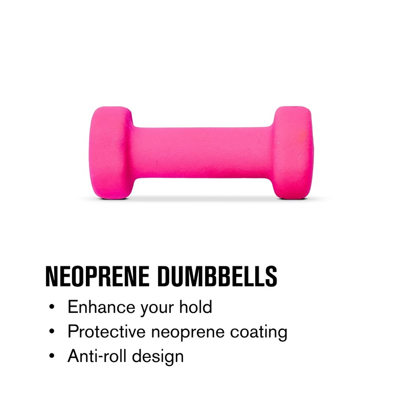 Weider 15 Lb. Neoprene Dumbbell, Orange