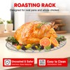 12inch Roasting Rack, Stainless Steel Oval Roasting Rack for Oven